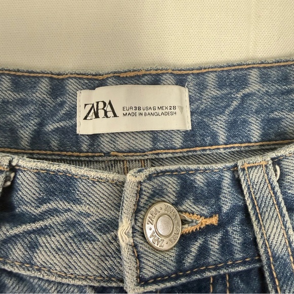 Zara Light Blue Women’s Straight Leg Jeans - Picture 3 of 15